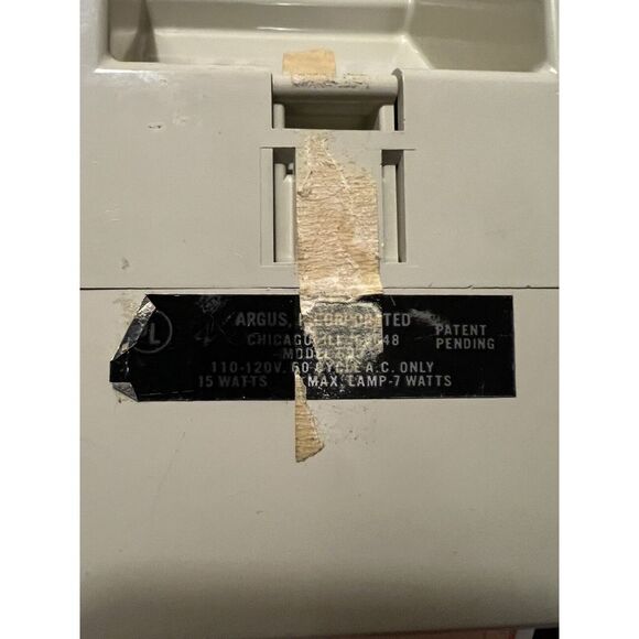 Vintage Argus 693 Electromatic 35 MM Slide Viewer Tested Made in USA Retro Works - Picture 7 of 8